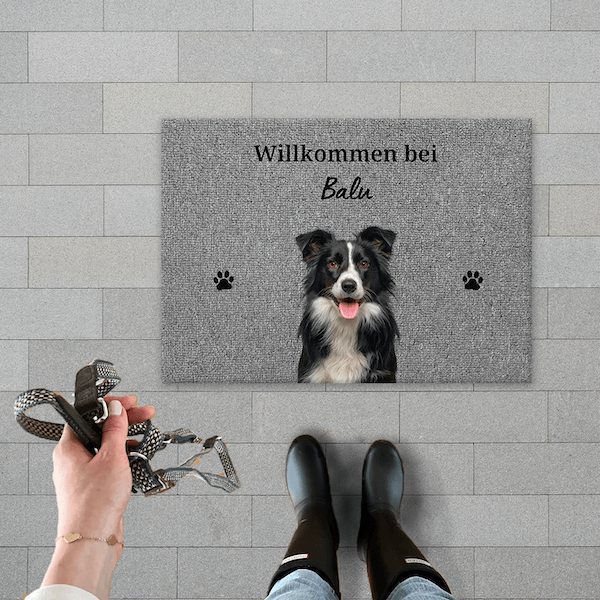 Personalisierte Fußmatten mit Haustier