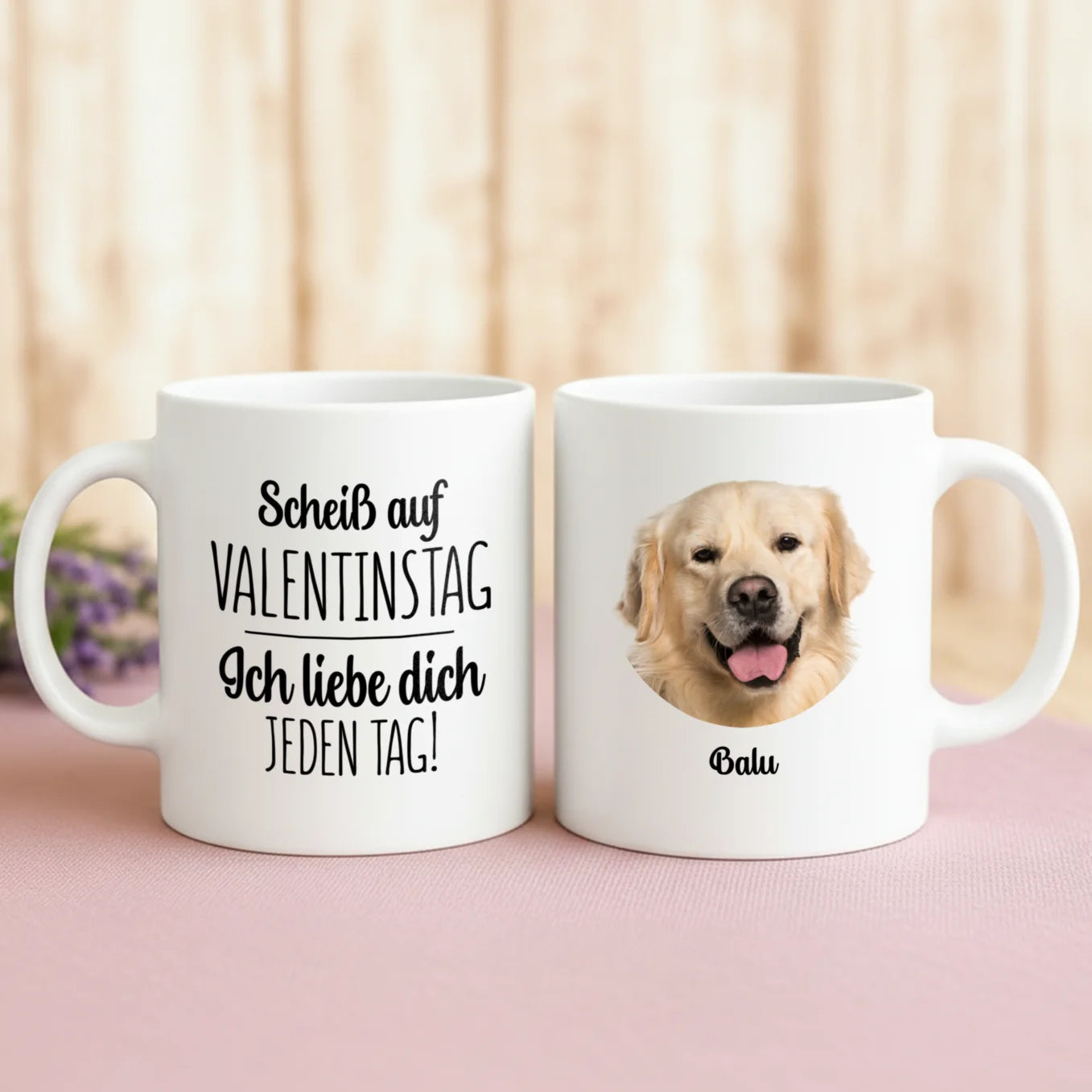 Personalisierte Tasse "Valentinstag"