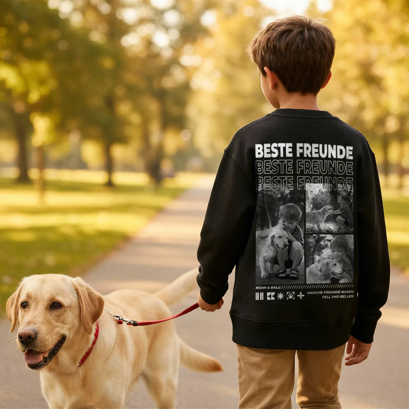 Personalisierter Kinder Sweater "Hundefreund"