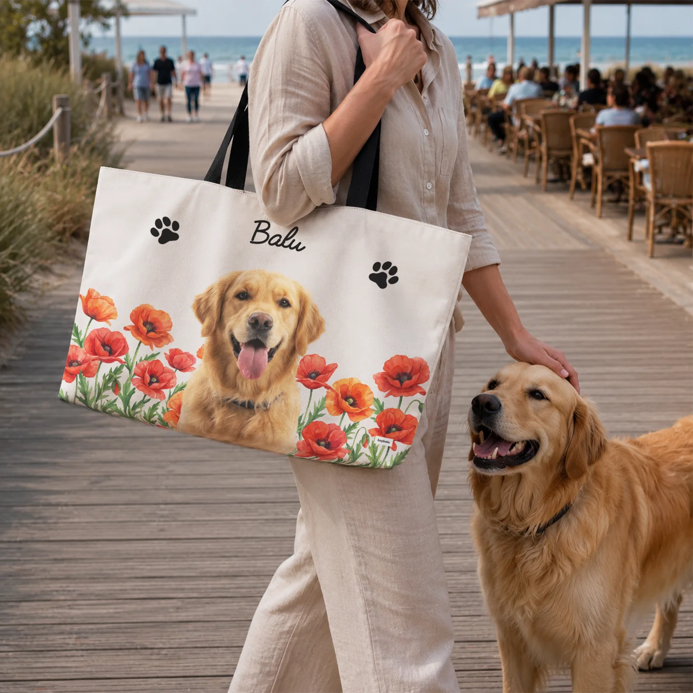 Personalisierter Weekender "Foto Hund"