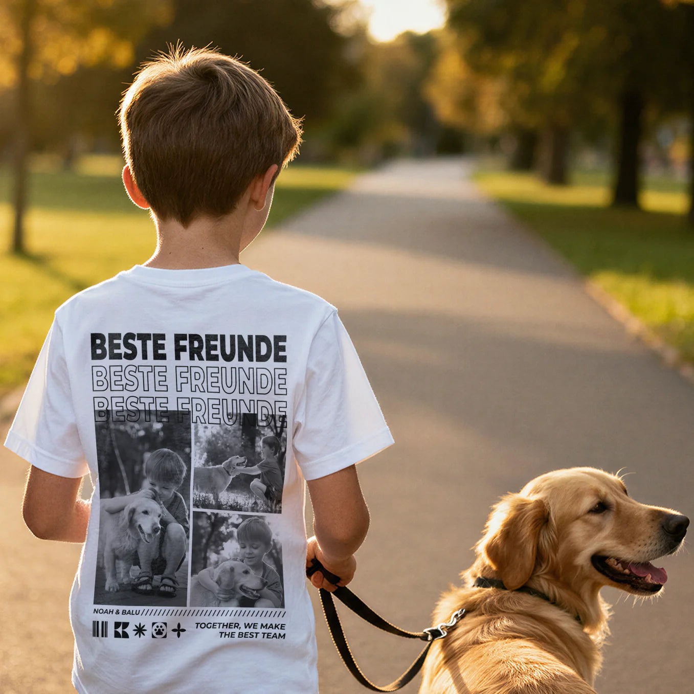 Personalisiertes Kinder T-Shirt "Hundefreund"