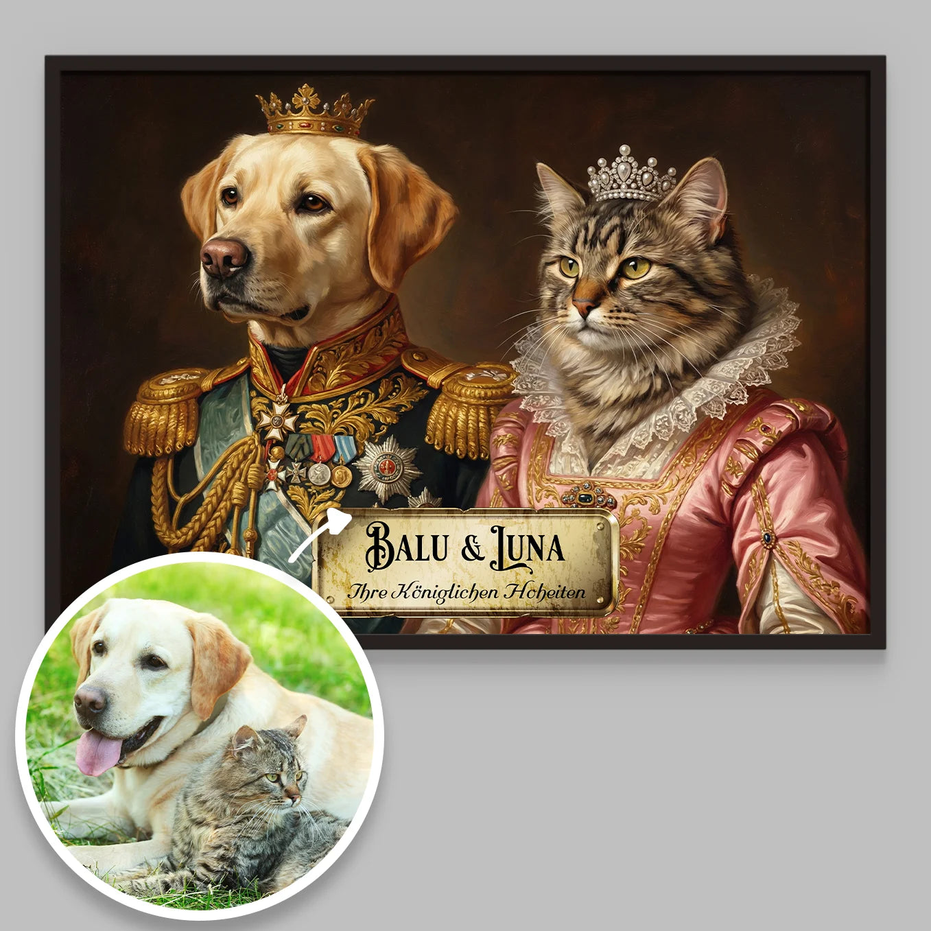 Personalisiertes Poster "Royal Couple"