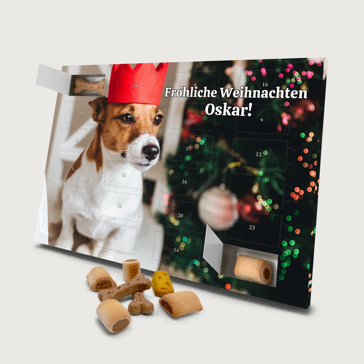 Personalisierter Adventskalender "Hunde Leckerli" heybalu