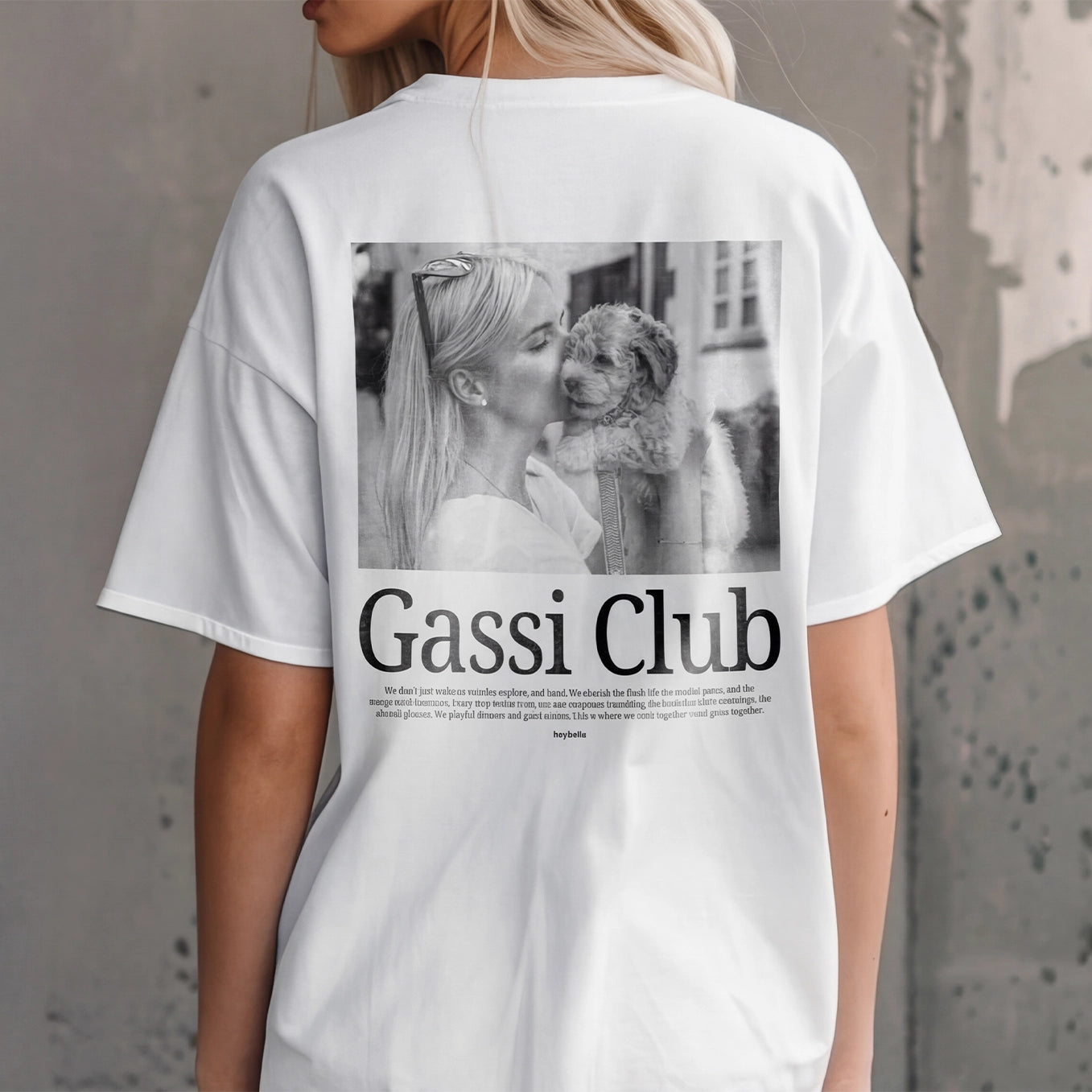 Personalisiertes Oversized Shirt Retro "Gassi Club"