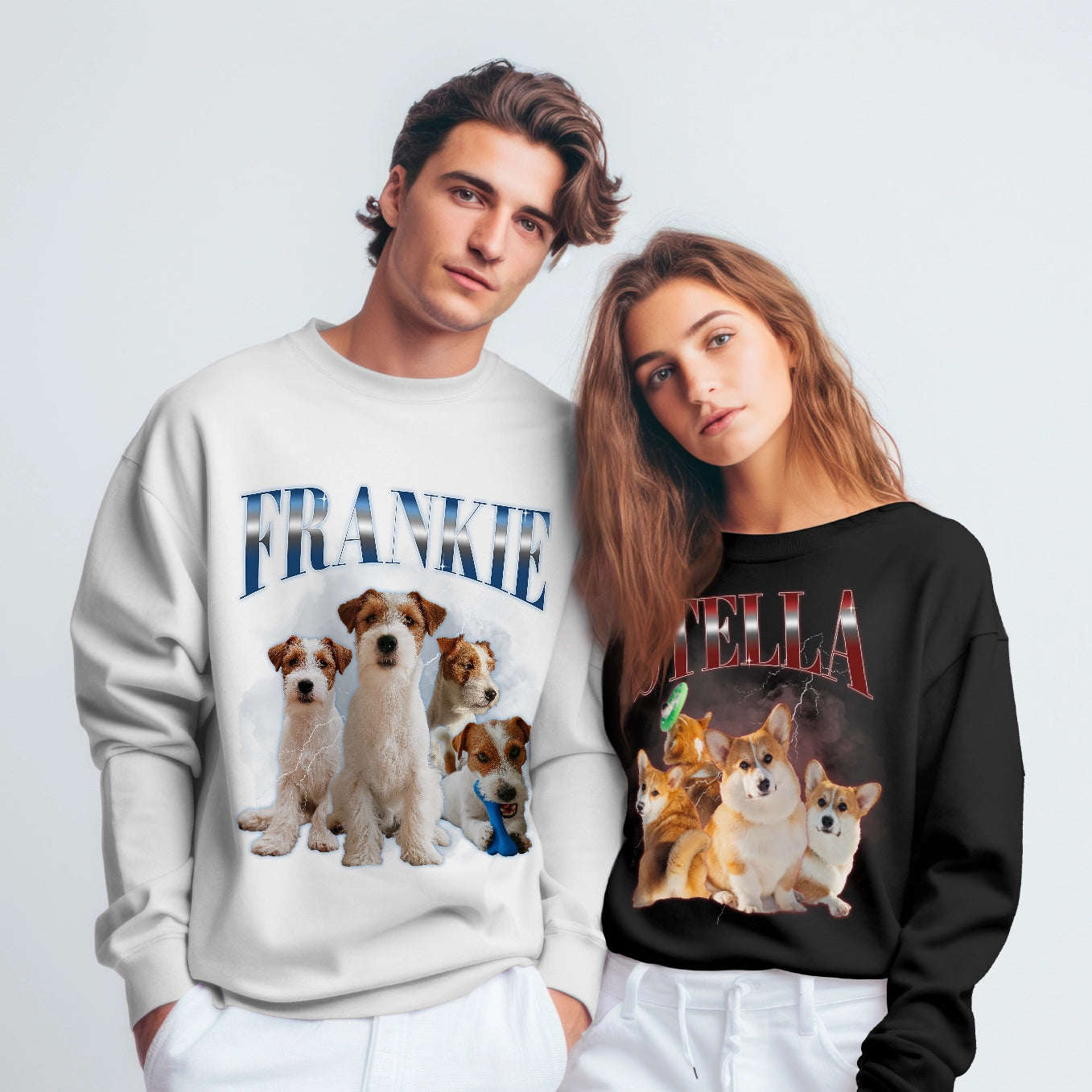 Personalisiertes Haustier Sweater "Vintage Name"