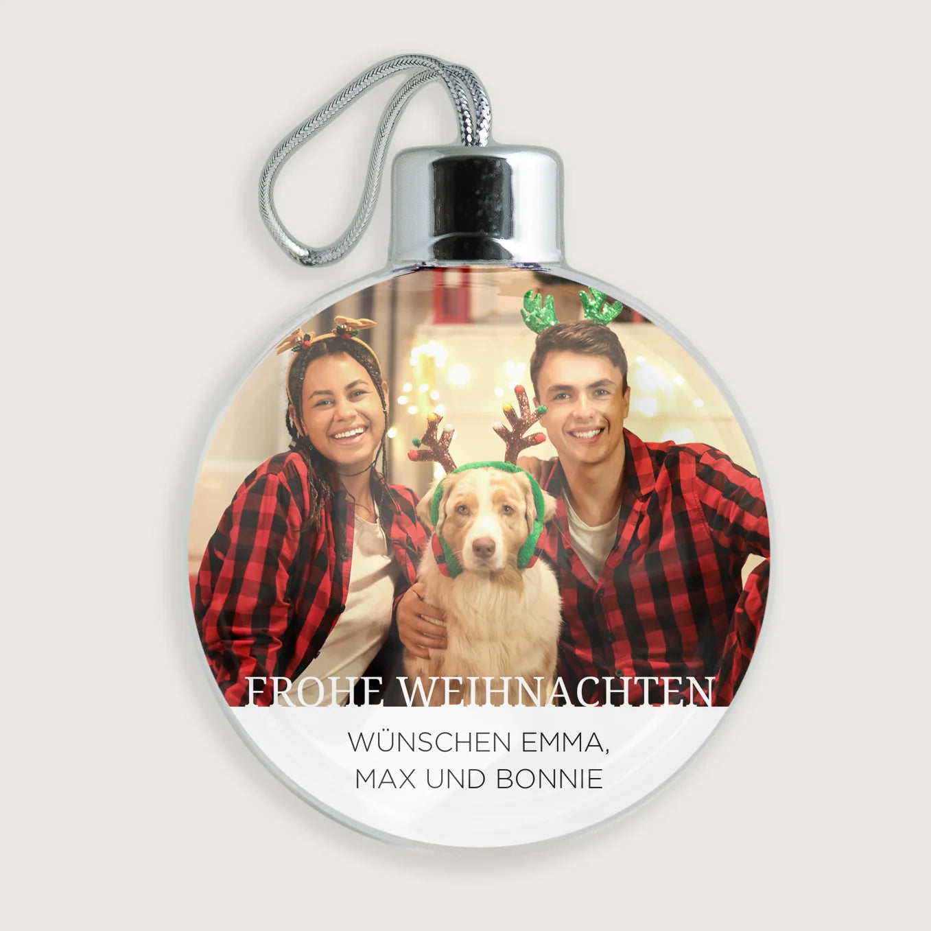 Personalisierte Christbaumkugel "Haustier Foto" - heybalu