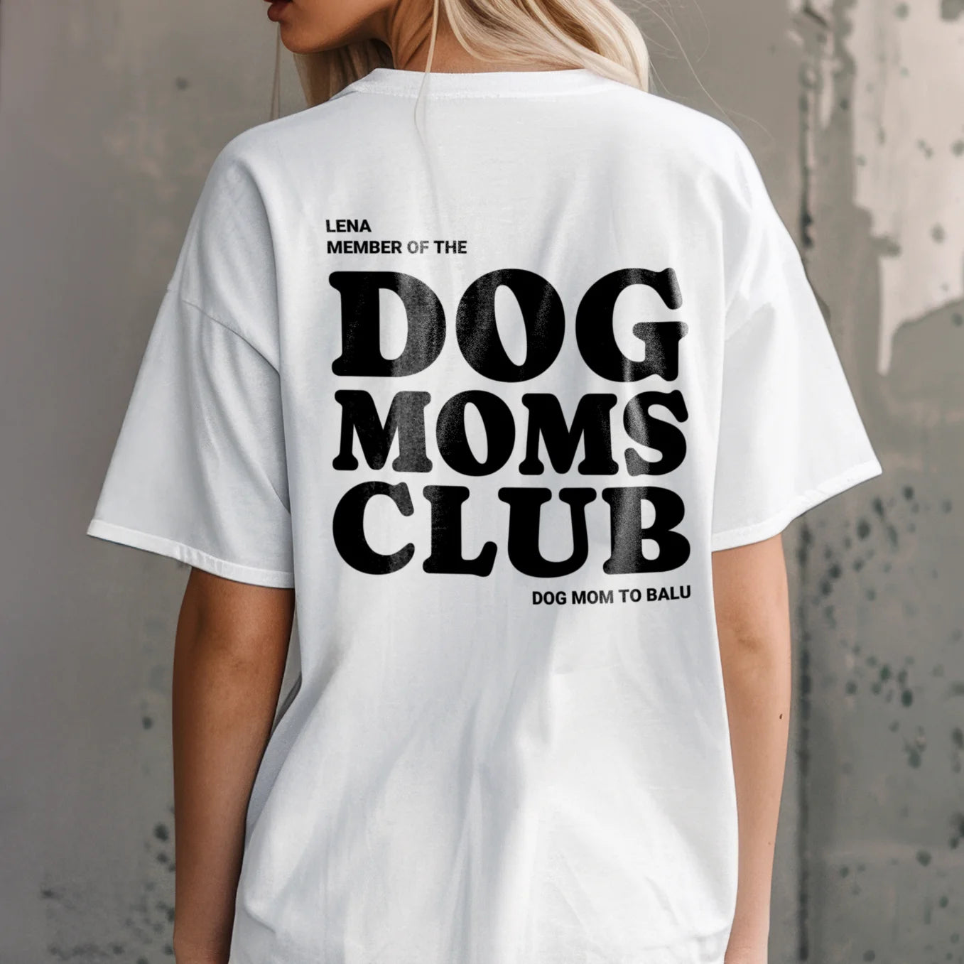 Personalisiertes T-Shirt "Dog Moms Club"