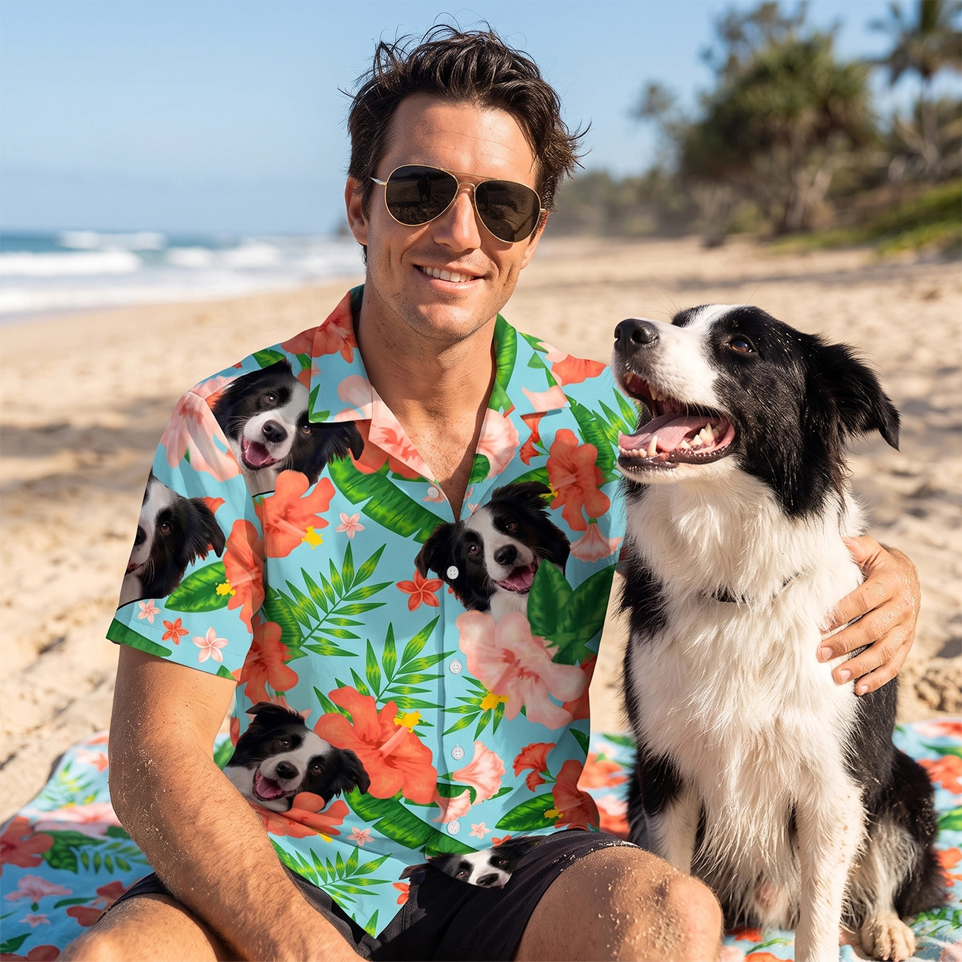 Personalisiertes Hawaii Hemd "Haustier"