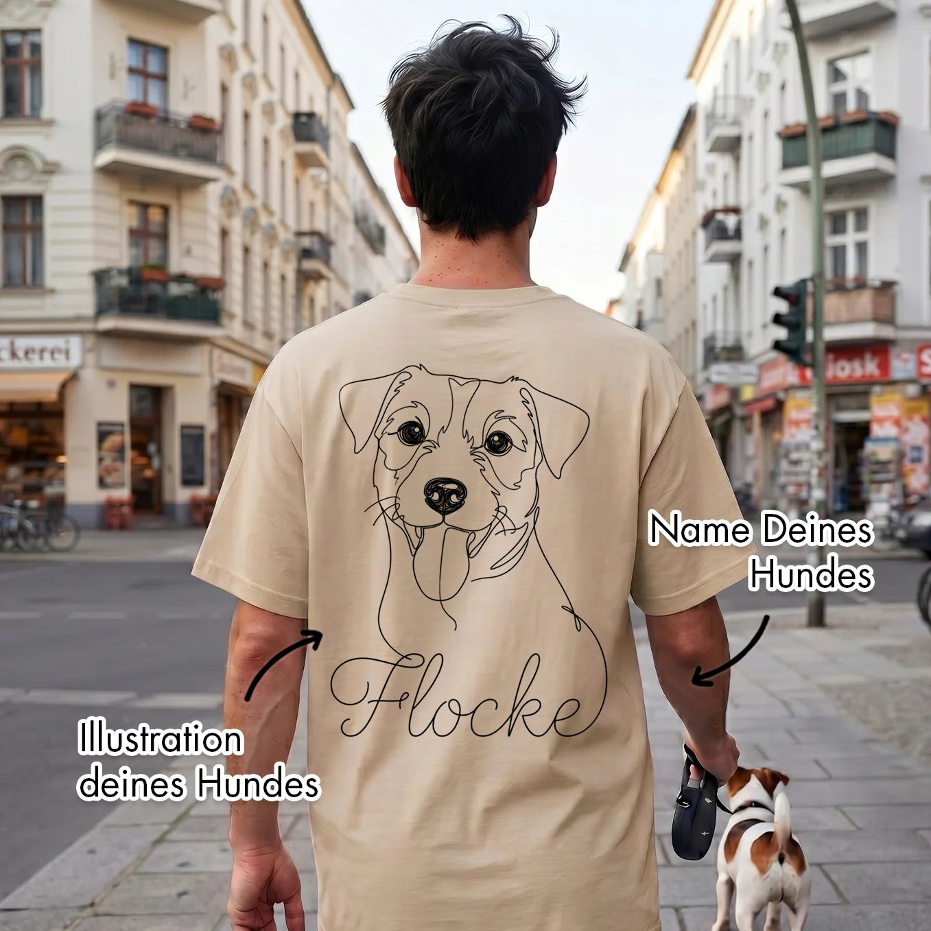 Personalisiertes T-Shirt Oversized “Dog Dad”