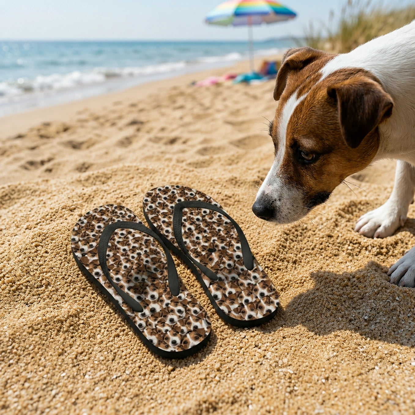 Personalisierte Flip Flops "Foto Deines Haustiers"