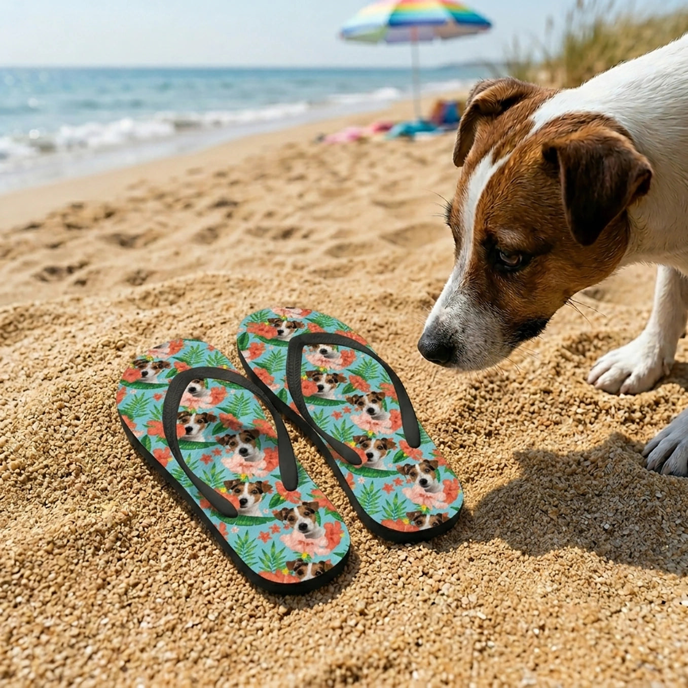 Personalisierte Flip Flops "Haustier"