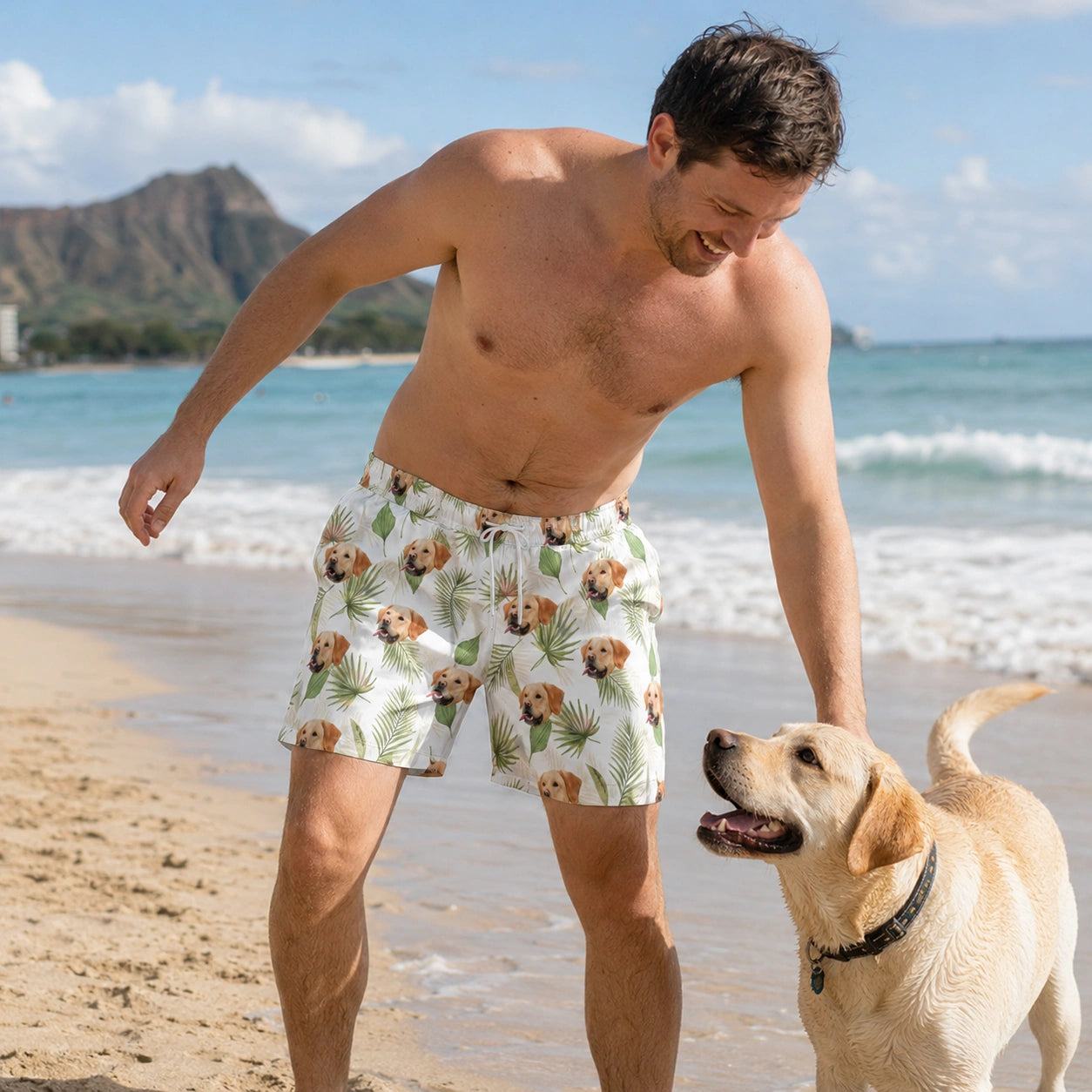 Personalisierte Badehose “Palmen”
