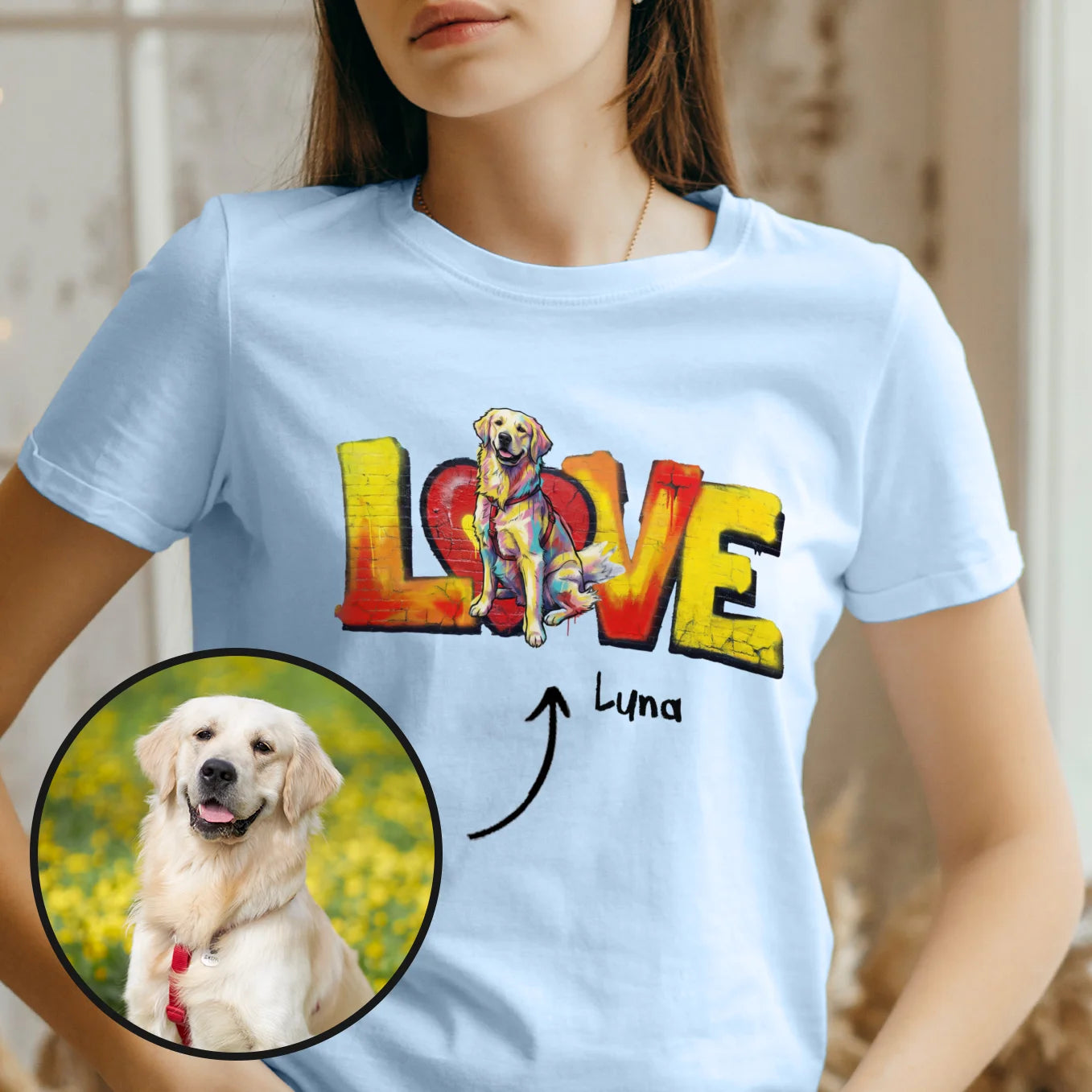 Personalisiertes T-Shirt "LOVE"