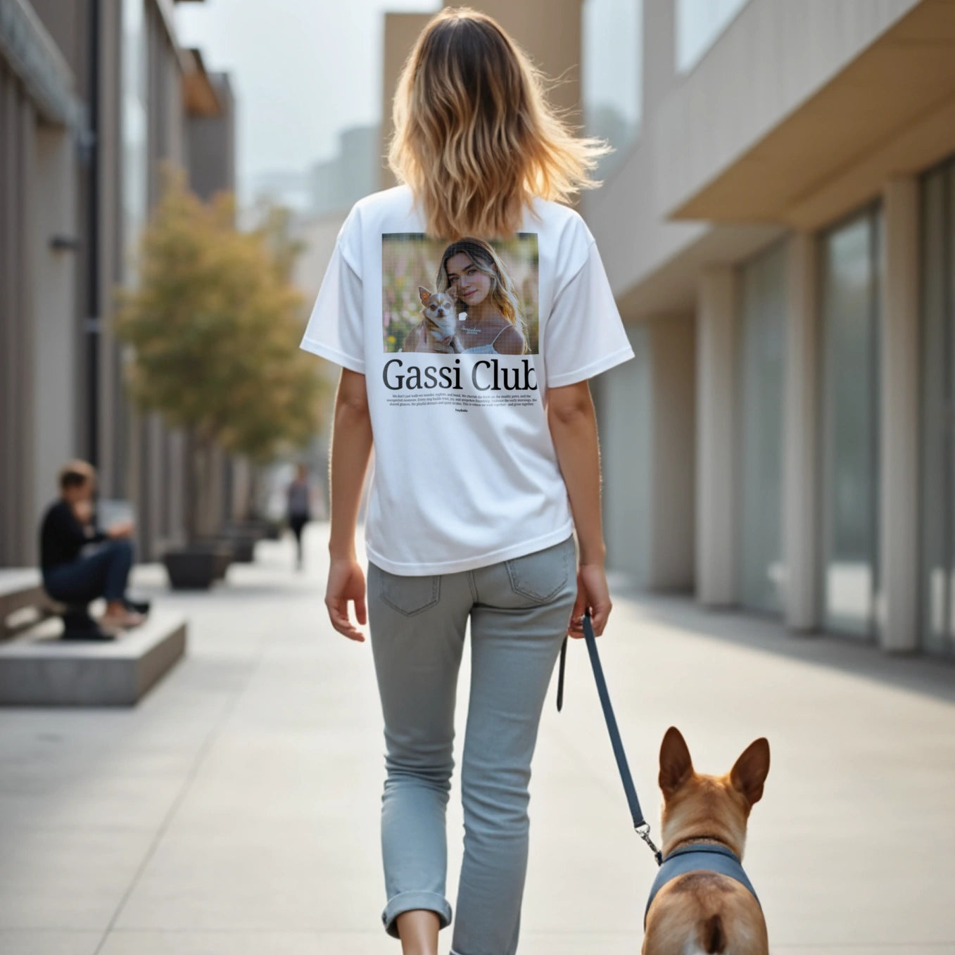 Personalisiertes Oversized Shirt Retro "Gassi Club"