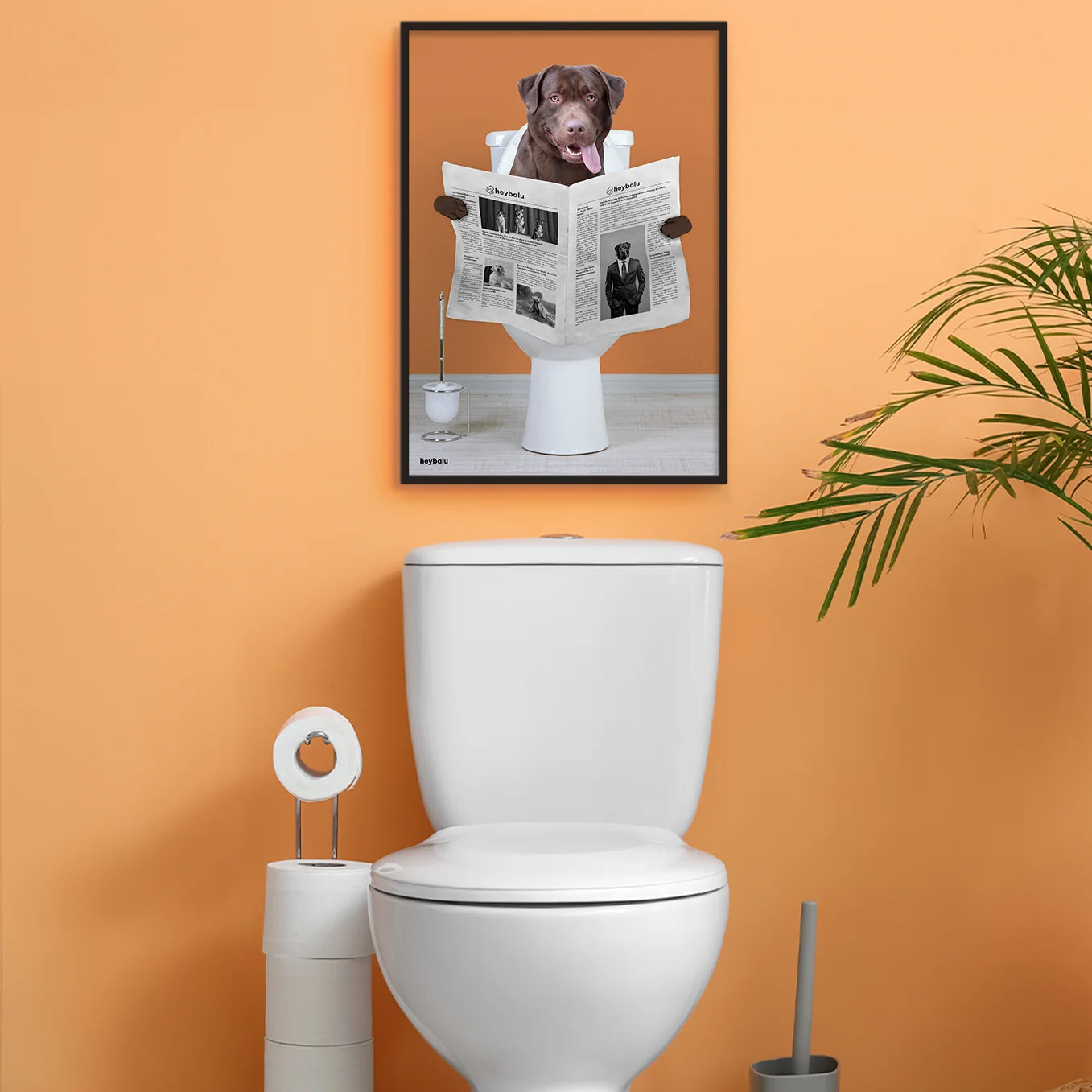 Personalisiertes Poster Hund "Wichtige Sitzung"