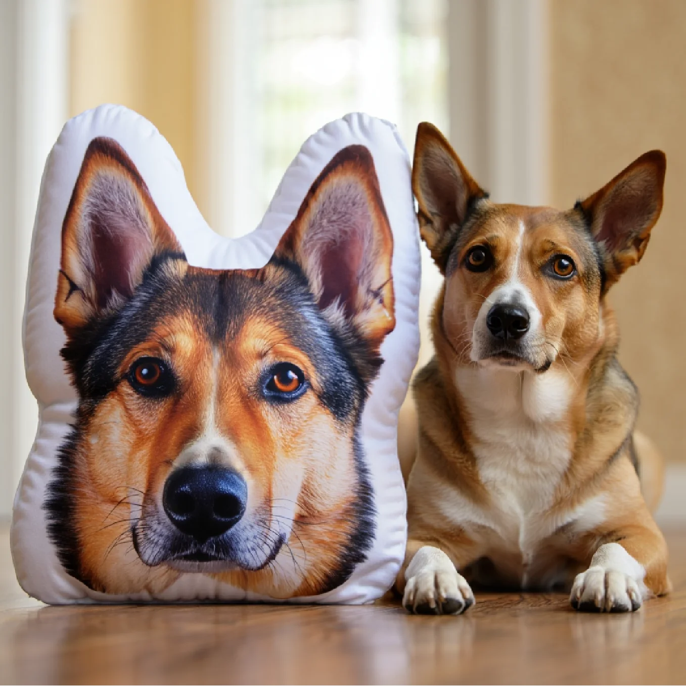 Personalisiertes 3D Dekokissen "Dein Hund"