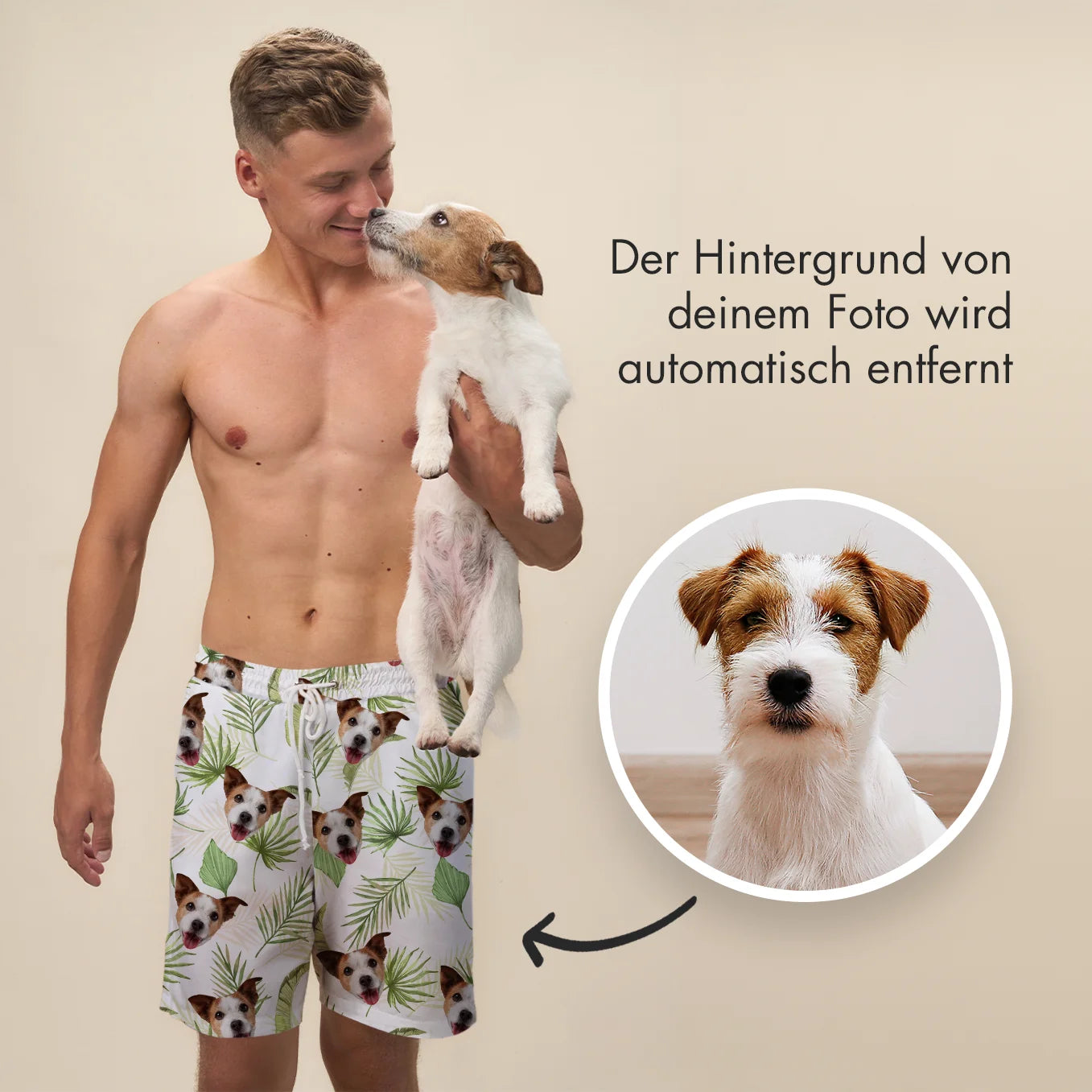 Personalisierte Badehose “Palmen” heybalu