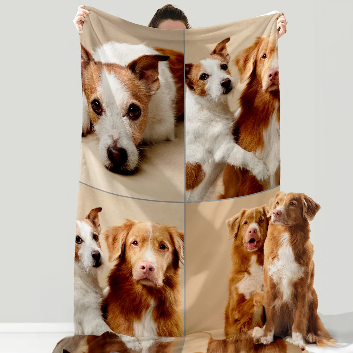 Personalisierte Decke "Haustierfotos"