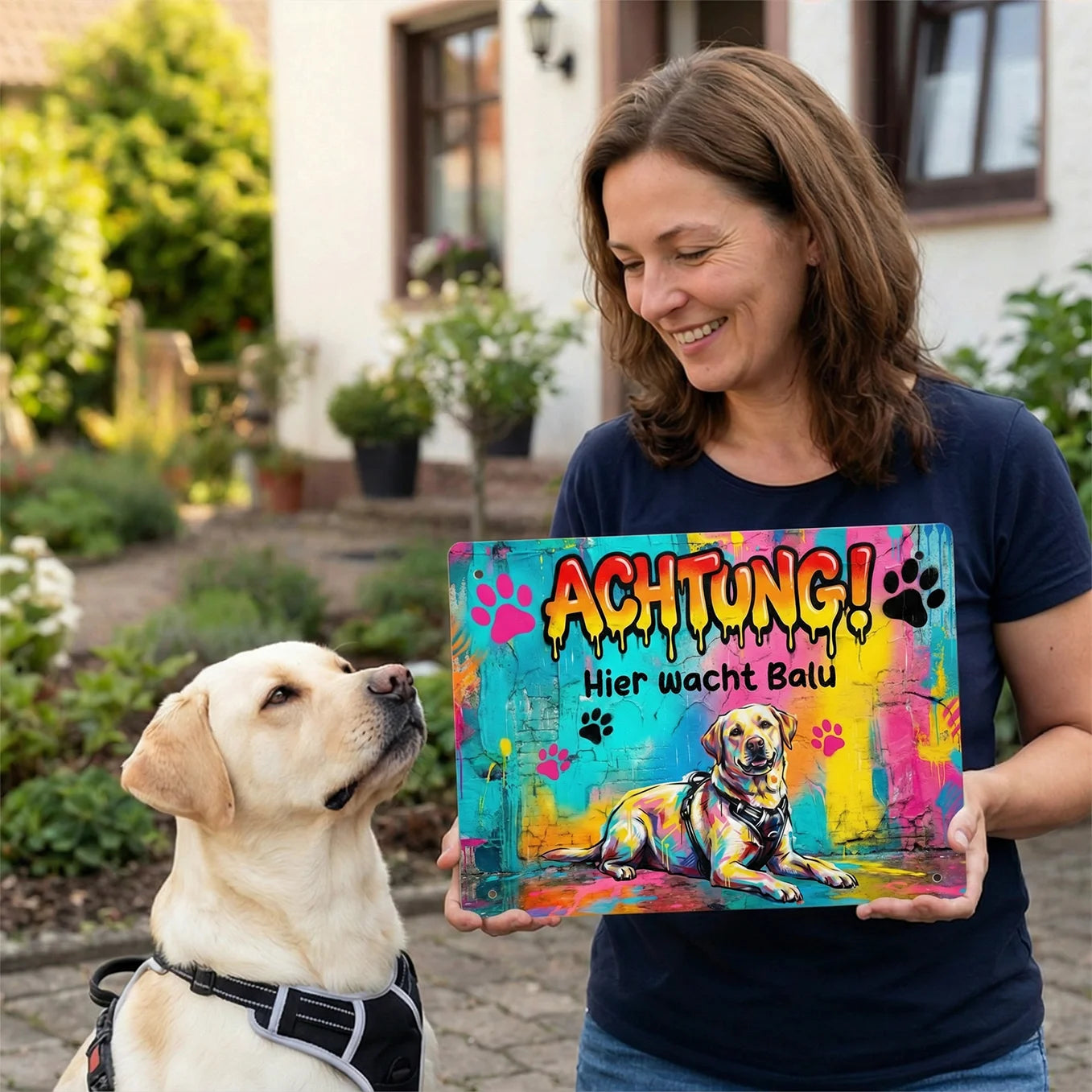 Personalisiertes Türschild "Graffiti"