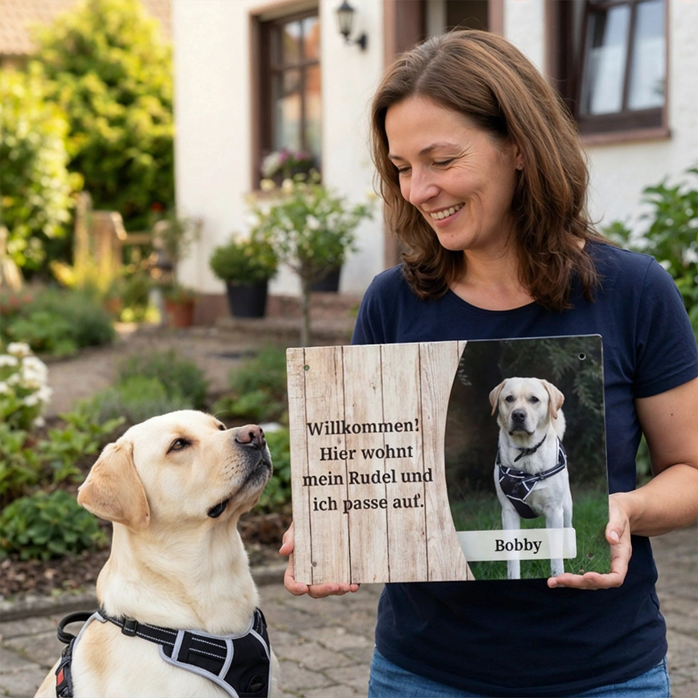 Personalisiertes Türschild "Haustier Foto"