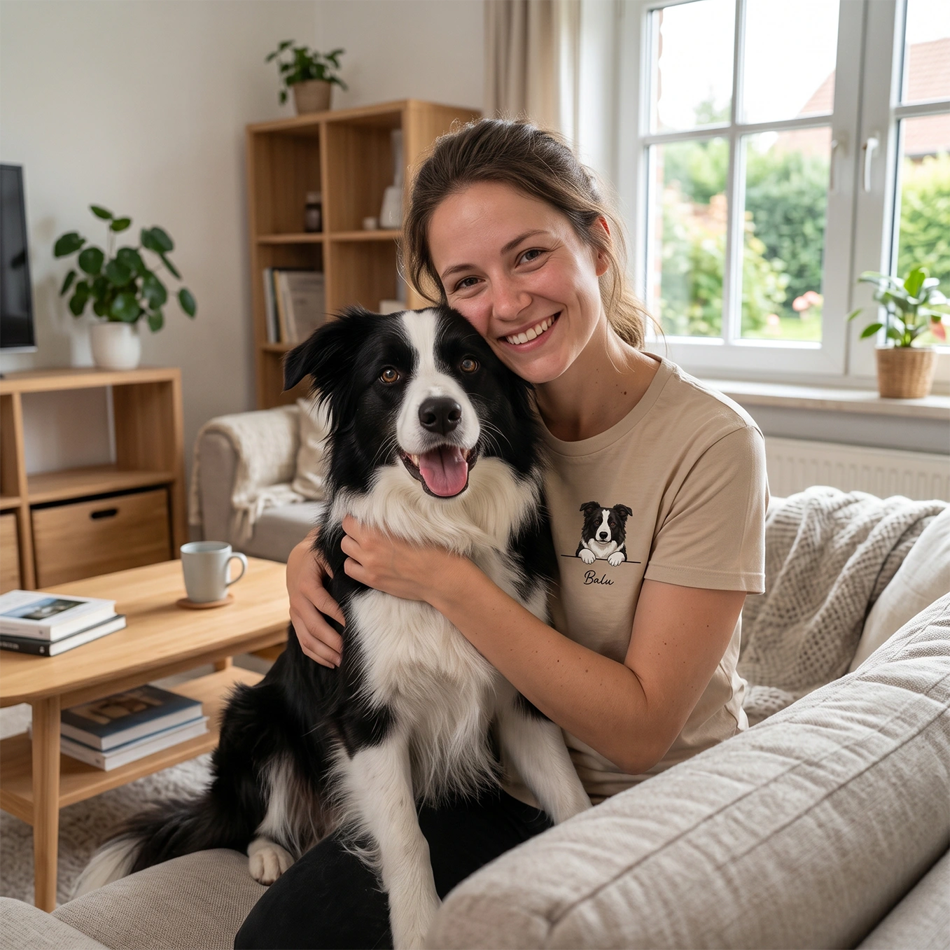 Personalisiertes T-Shirt "Cartoon Hund"