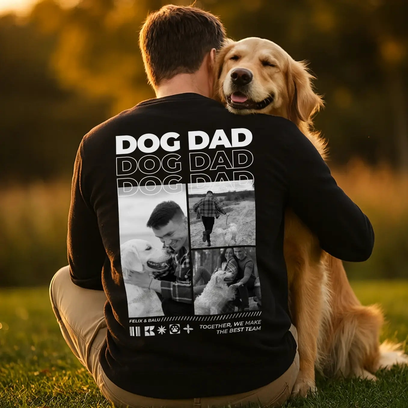 Personalisierter Sweater "Dog Dad"