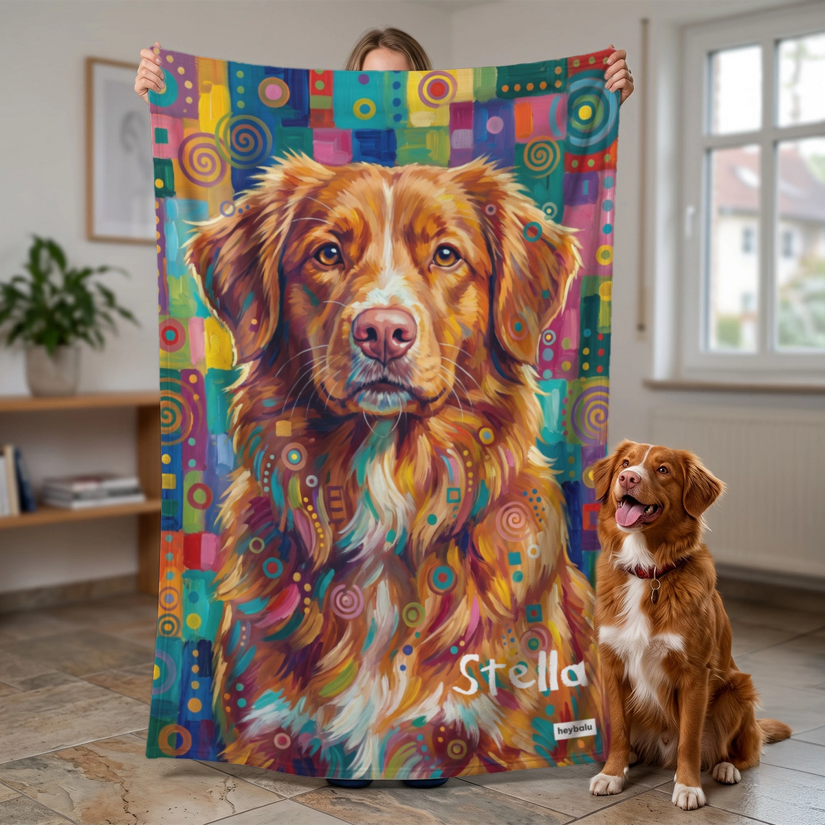Personalisierte Decke "Graffiti" – personalisiertes Geschenk