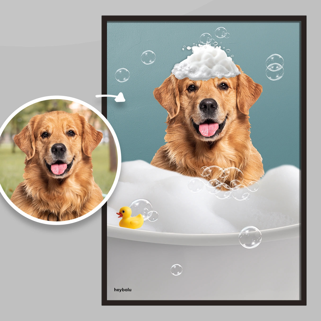 Personalisiertes Poster "Badespaß"