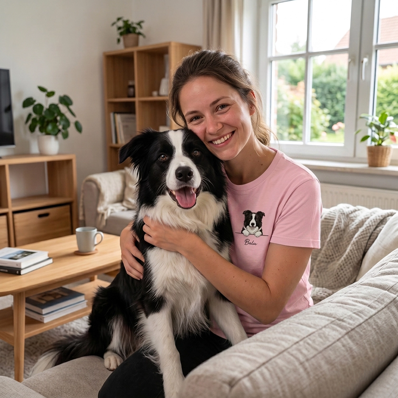 Personalisiertes T-Shirt "Cartoon Hund"