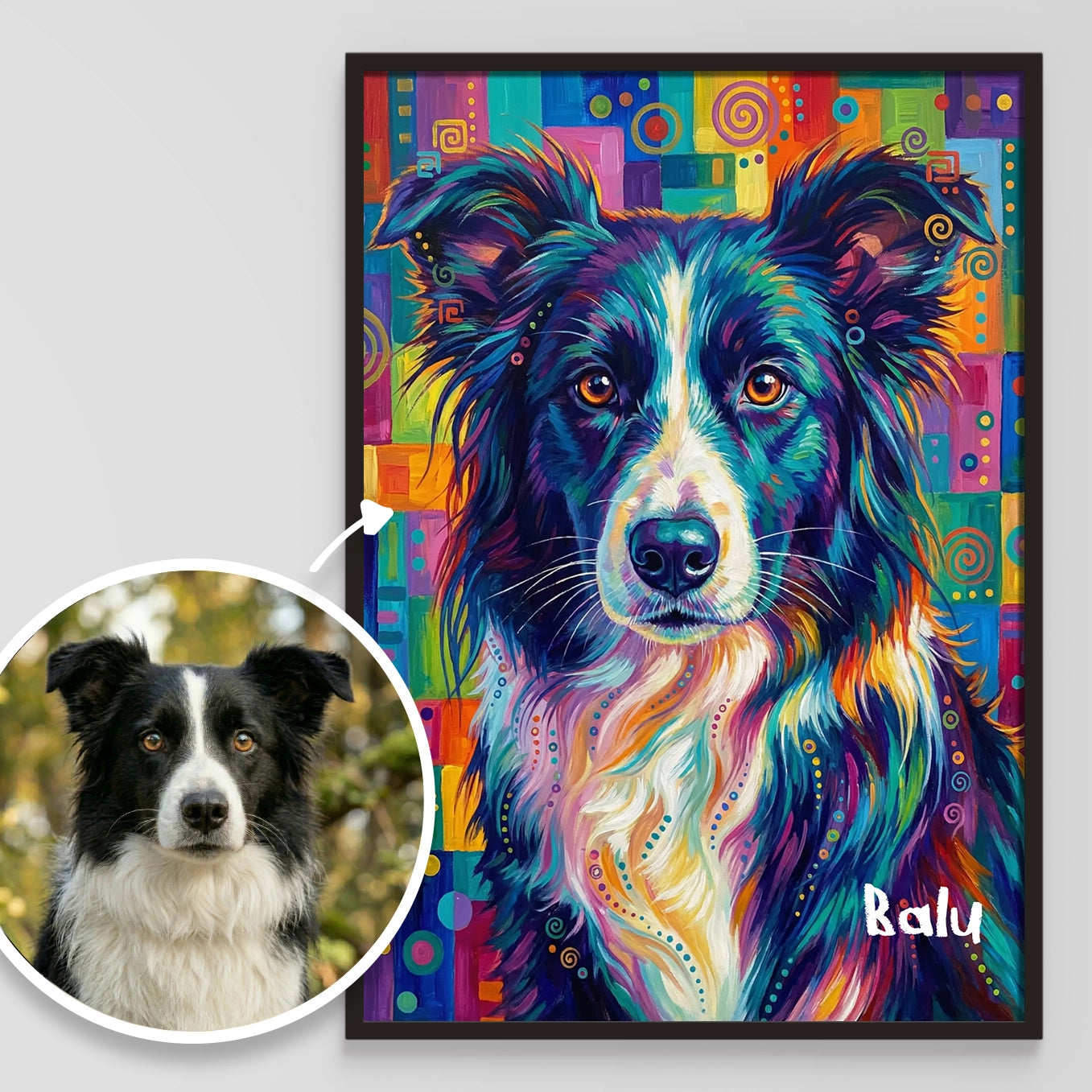 Personalisiertes Poster Hund "Pop Art"