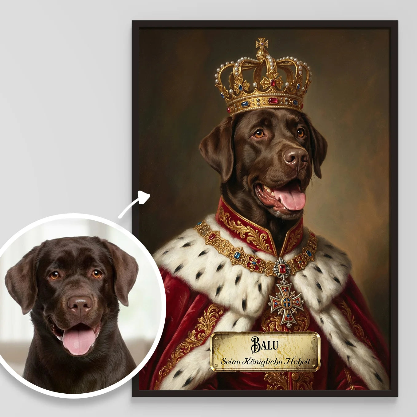 Personalisiertes Hunde-Poster "Royal"