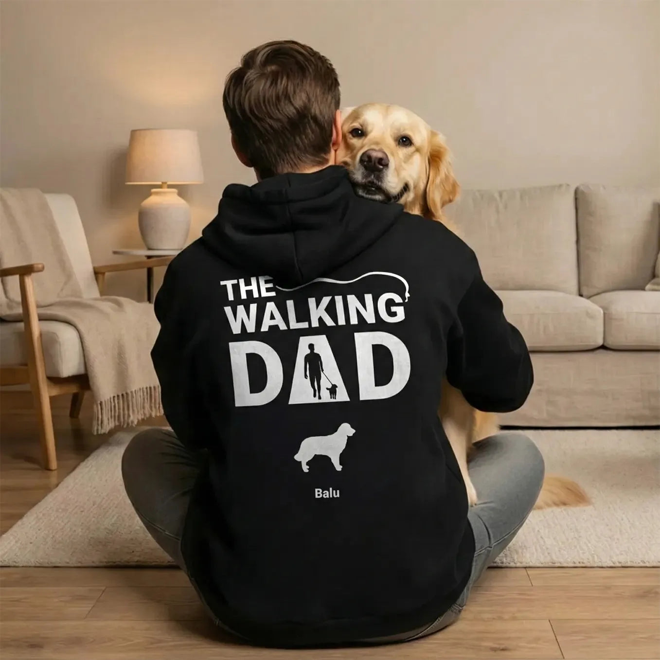 Personalisierter Hoodie "The Walking Dad"