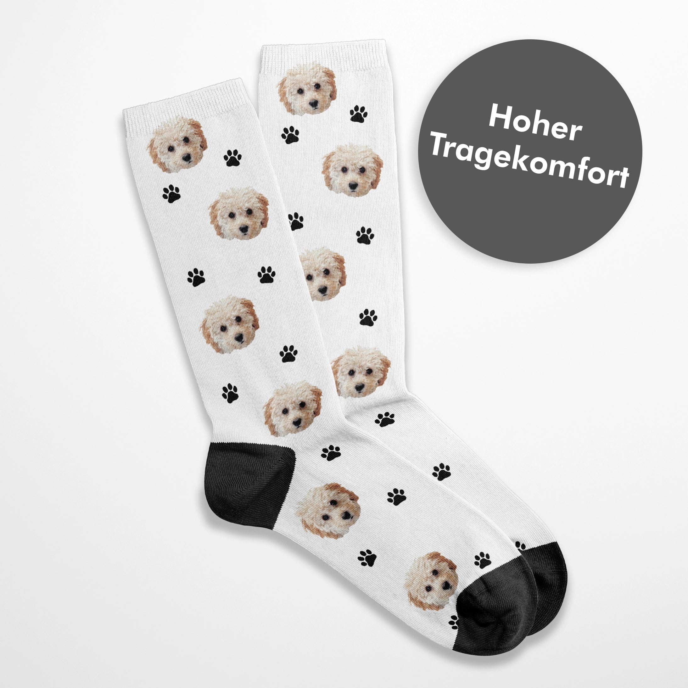 Personalisierte Socken mit deinem Haustier