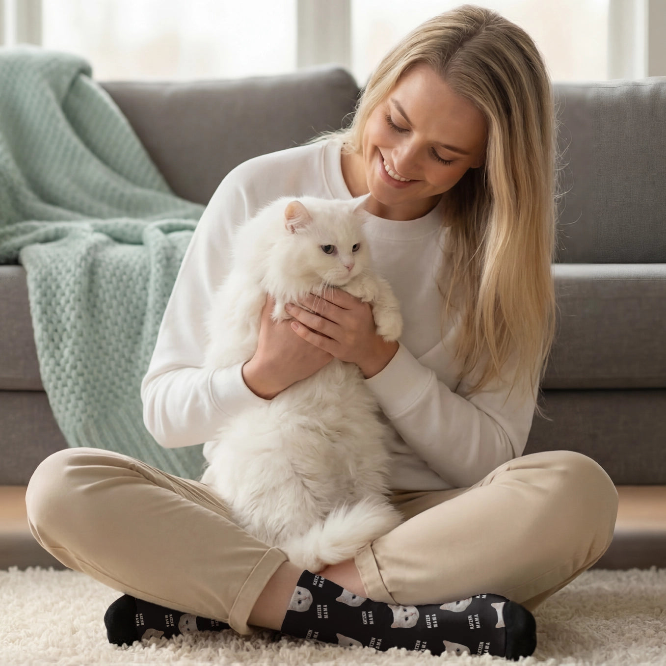 Personalisierte Socken mit deiner Katze