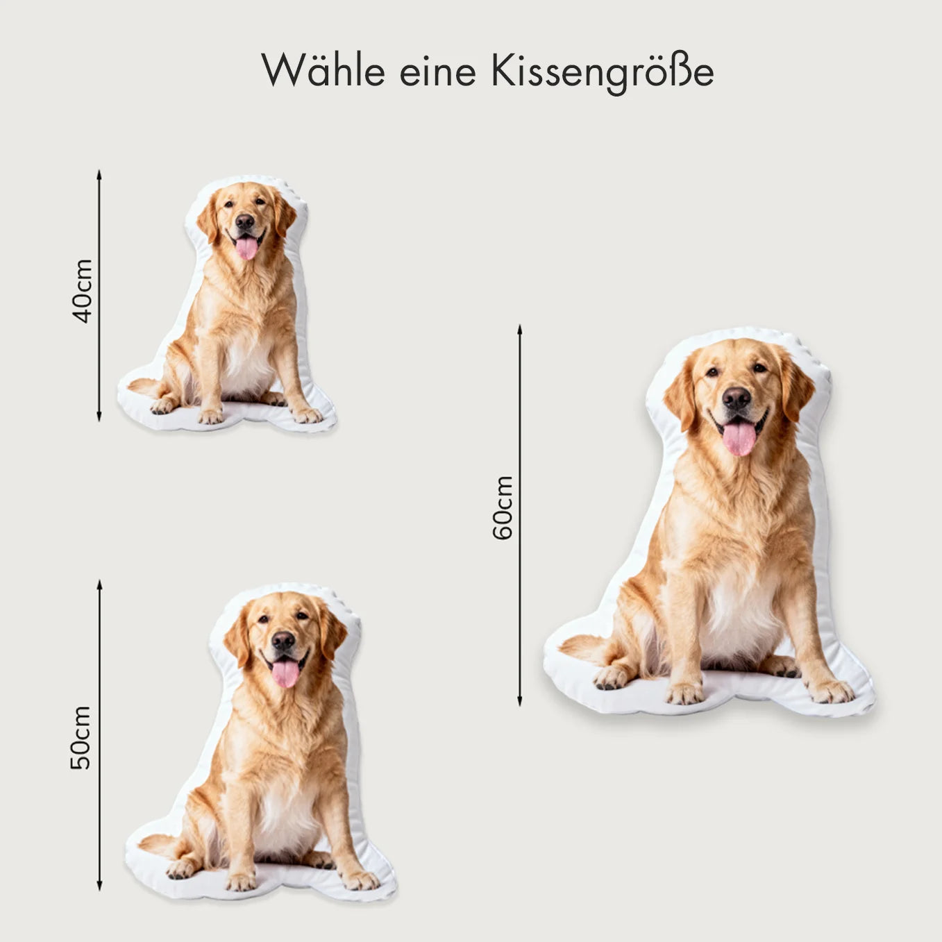 Personalisiertes 3D Dekokissen "Hund"