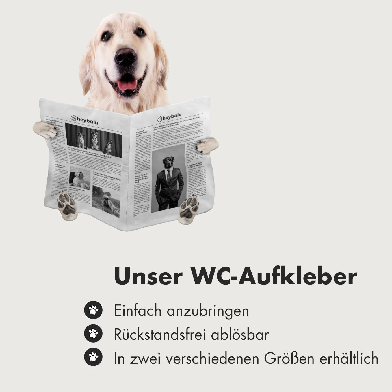 Individueller WC Aufkleber – "Wichtige Sitzung"