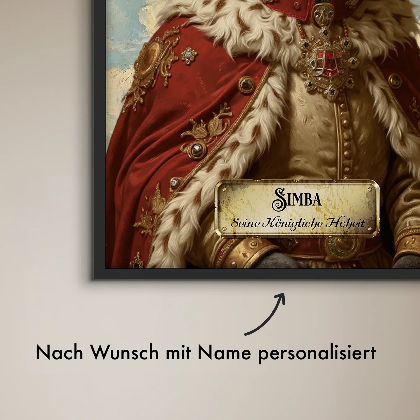 Personalisiertes Katzen-Poster "Royal"