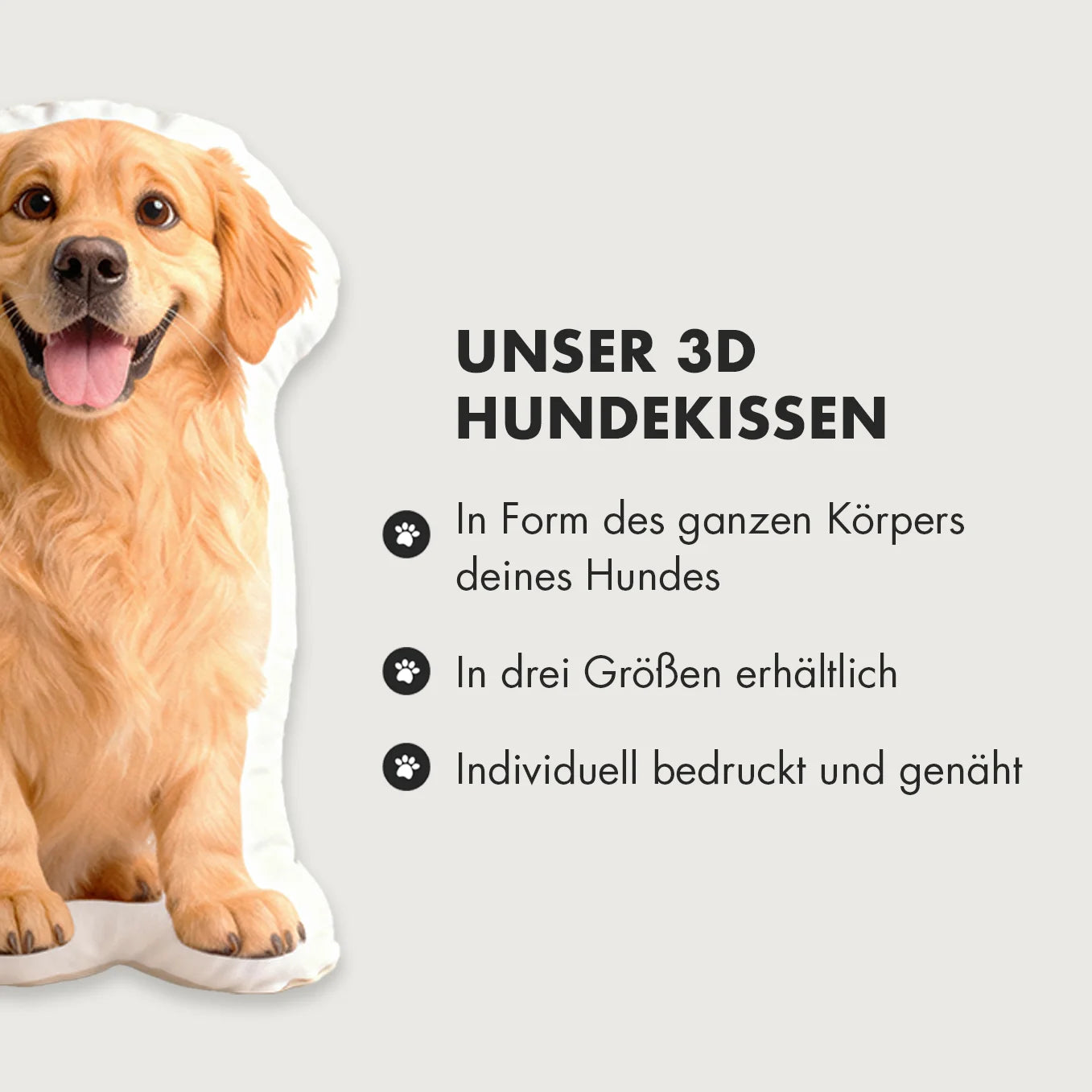 Personalisiertes 3D Dekokissen "Cartoon"