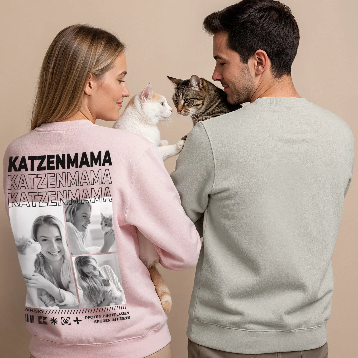 Personalisierter Sweater "Cat Mom"
