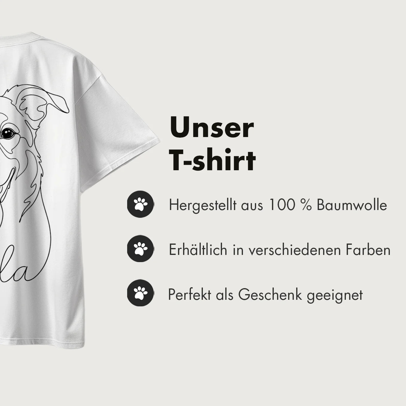 Personalisiertes T-Shirt Oversized “Dog Dad”