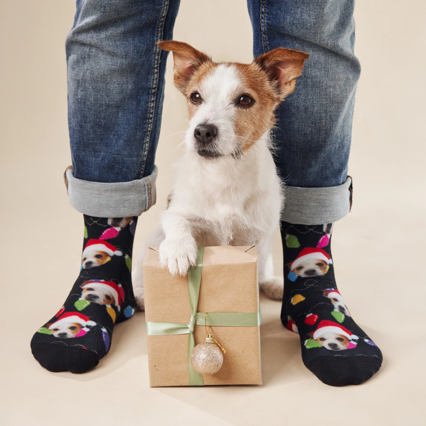 Personalisierte Socken "Weihnachten" mit deinem Haustier heybalu