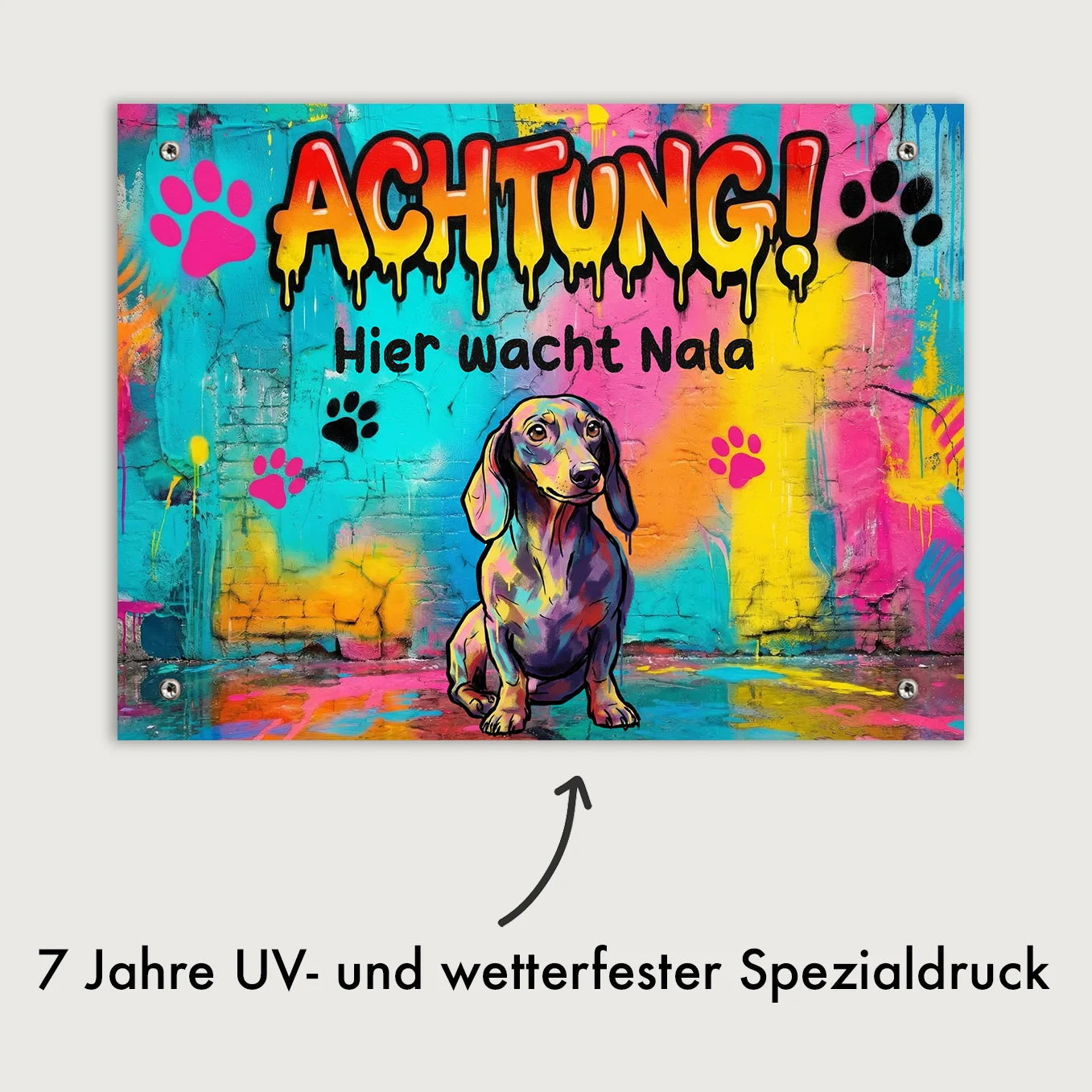 Personalisiertes Türschild "Graffiti"