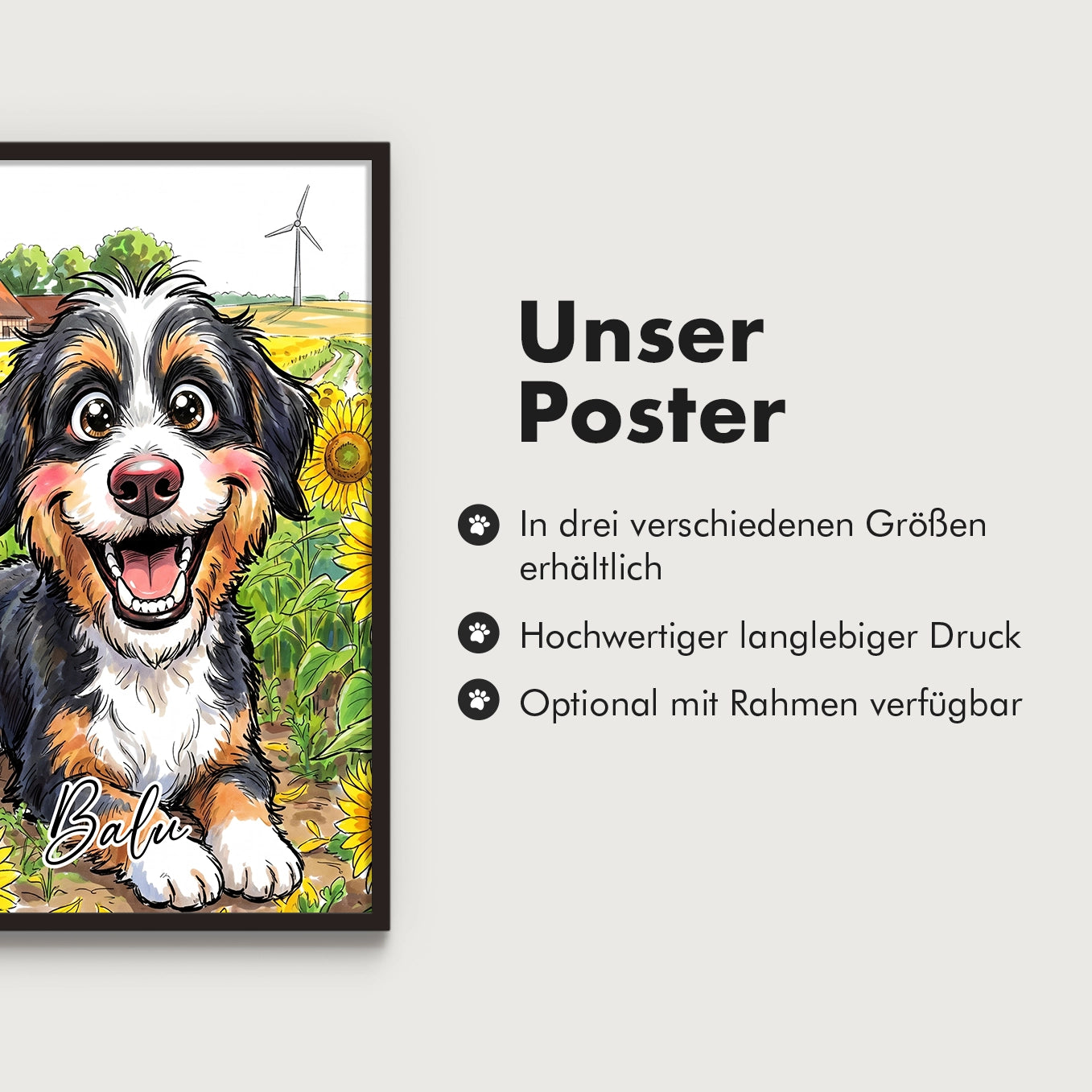 Personalisiertes Poster "Sketch Hund"