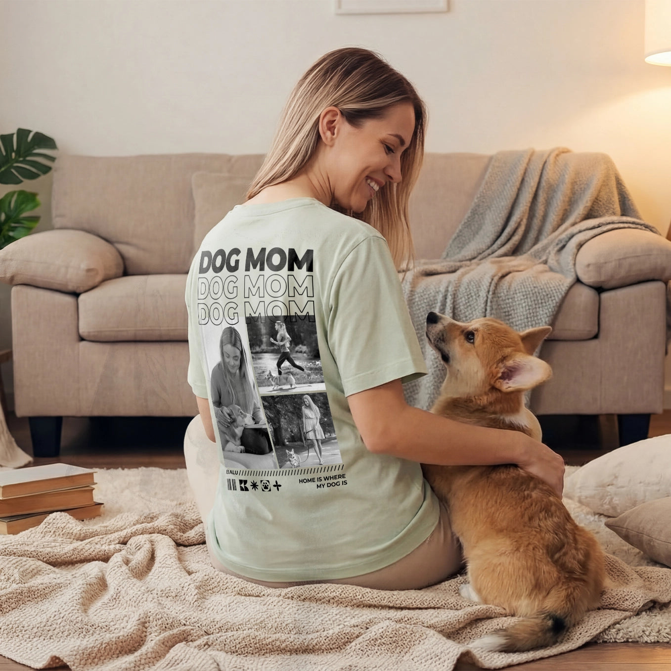 Personalisiertes Oversized T-Shirt "Dog Mom"