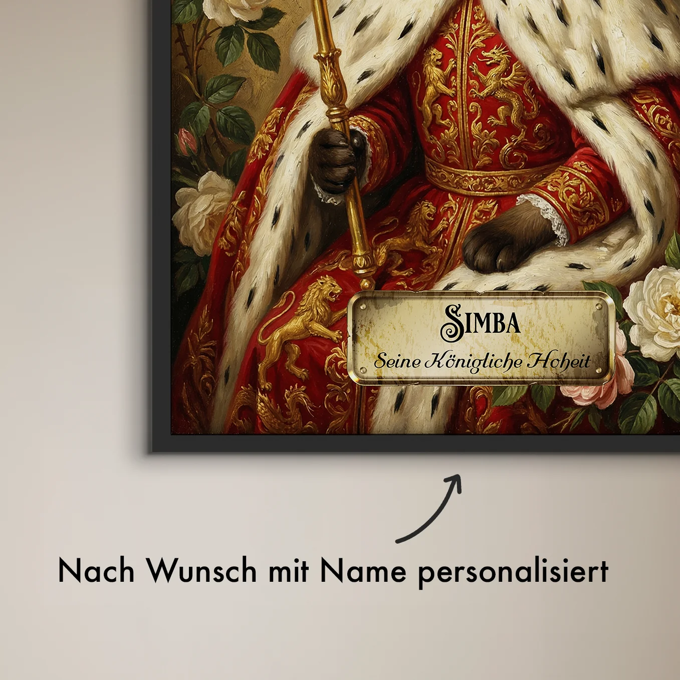 Personalisiertes Katzen-Poster "Royal"