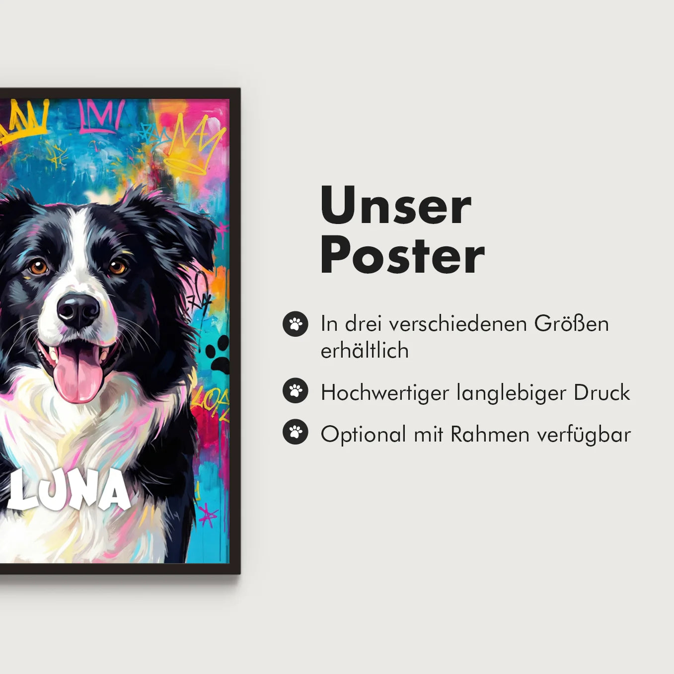 Personalisiertes Poster Haustier "Street Art"