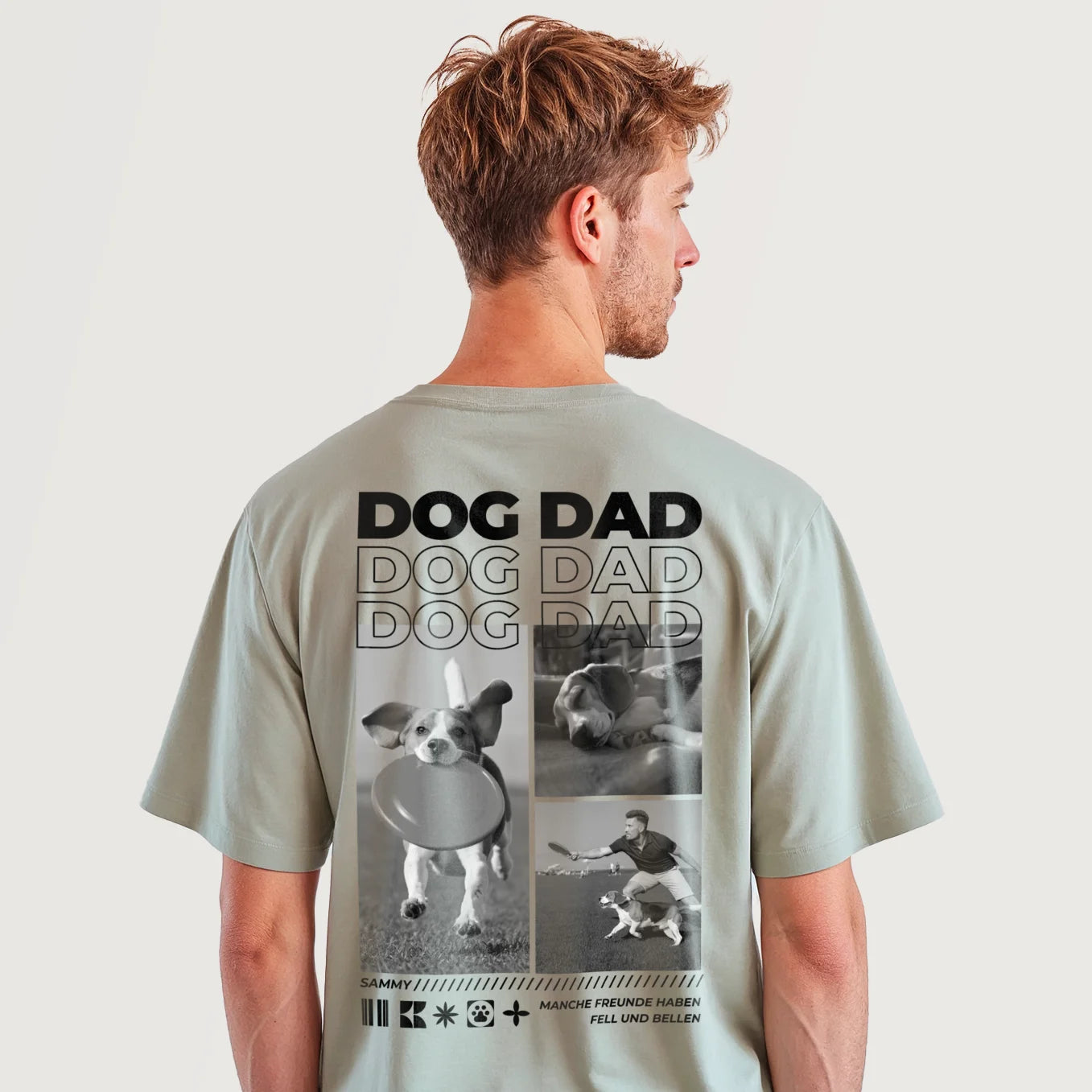 Personalisiertes Oversized T-Shirt "Dog Dad"
