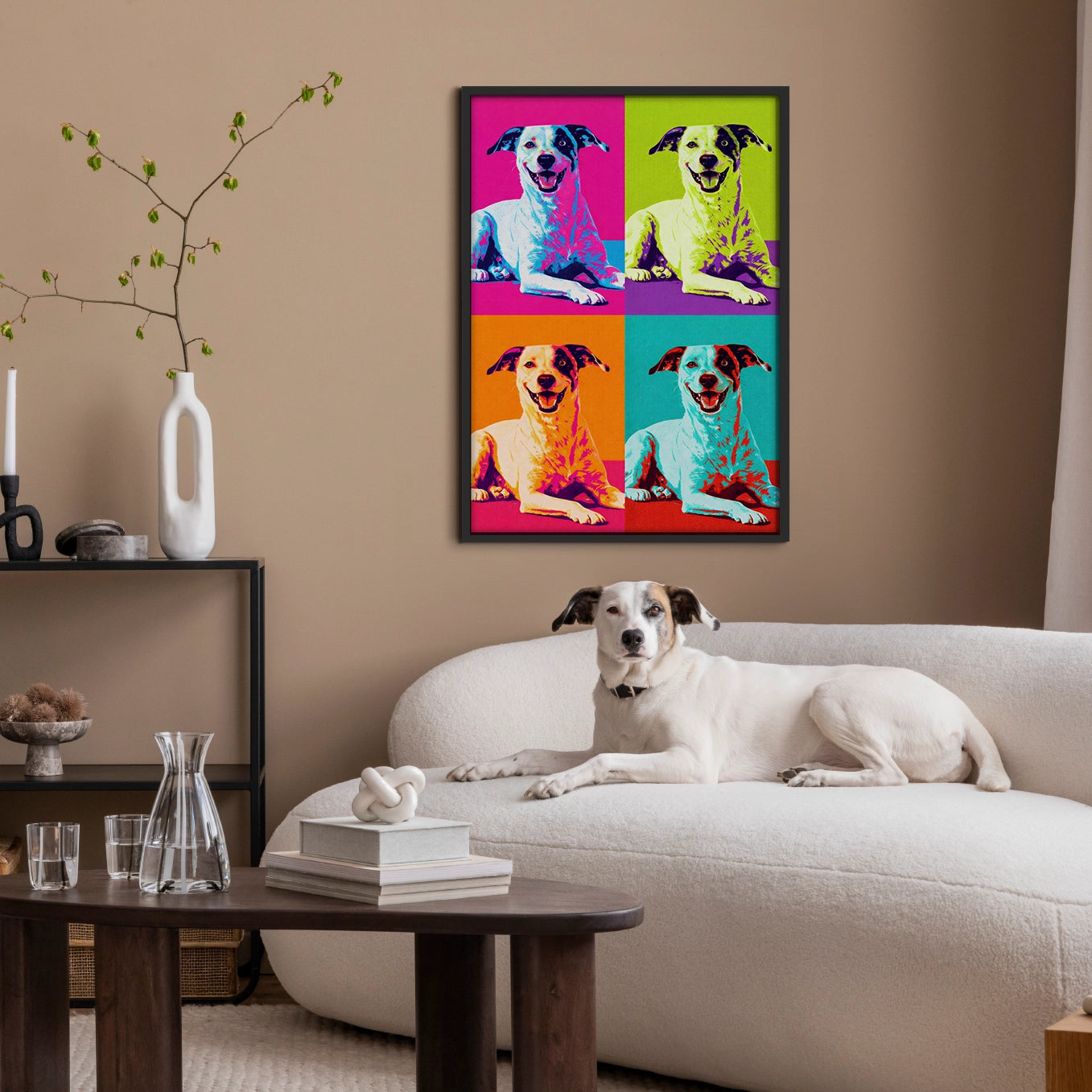 Personalisiertes Poster "Hund als Pop Art"