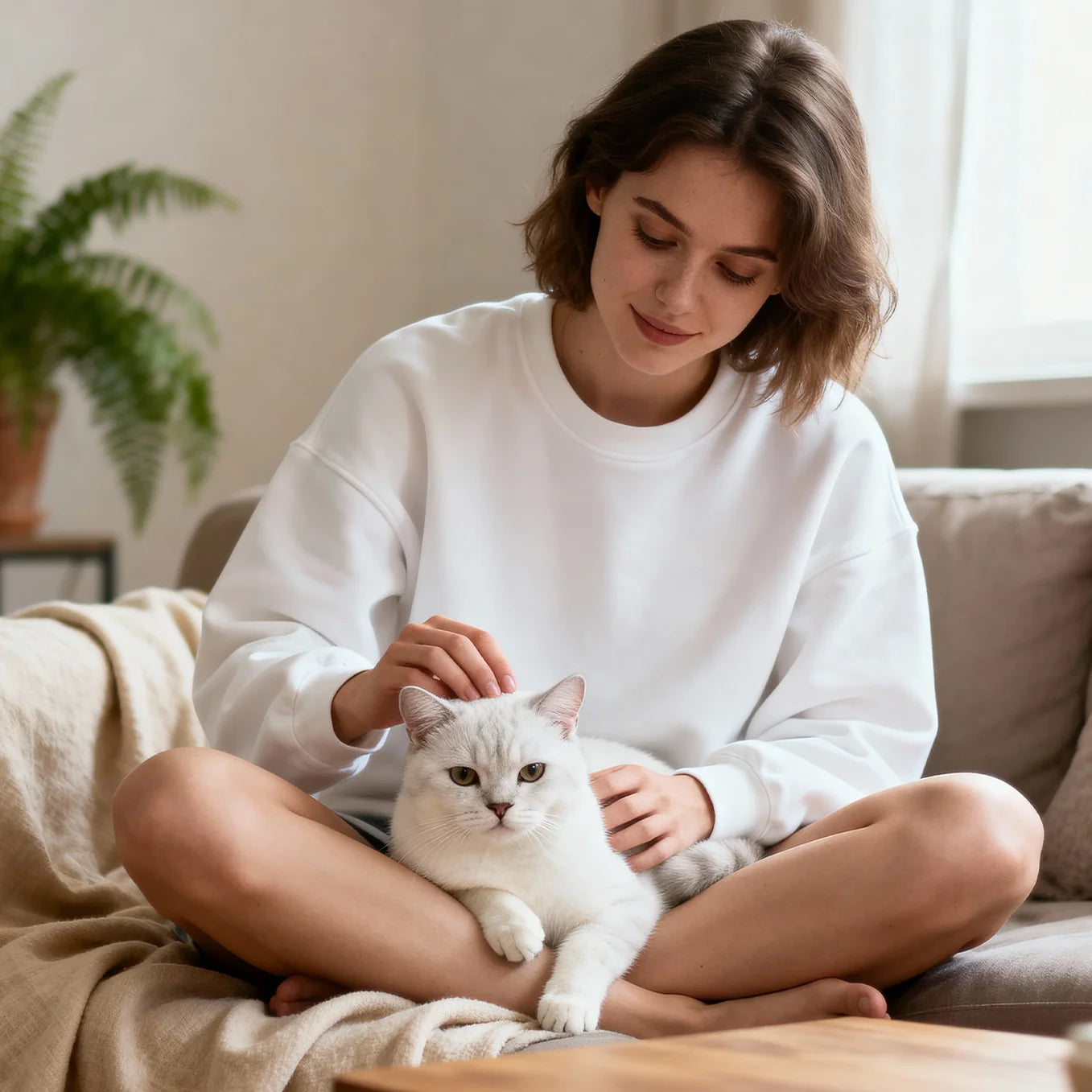 Personalisierter Sweater "Cat Mom"