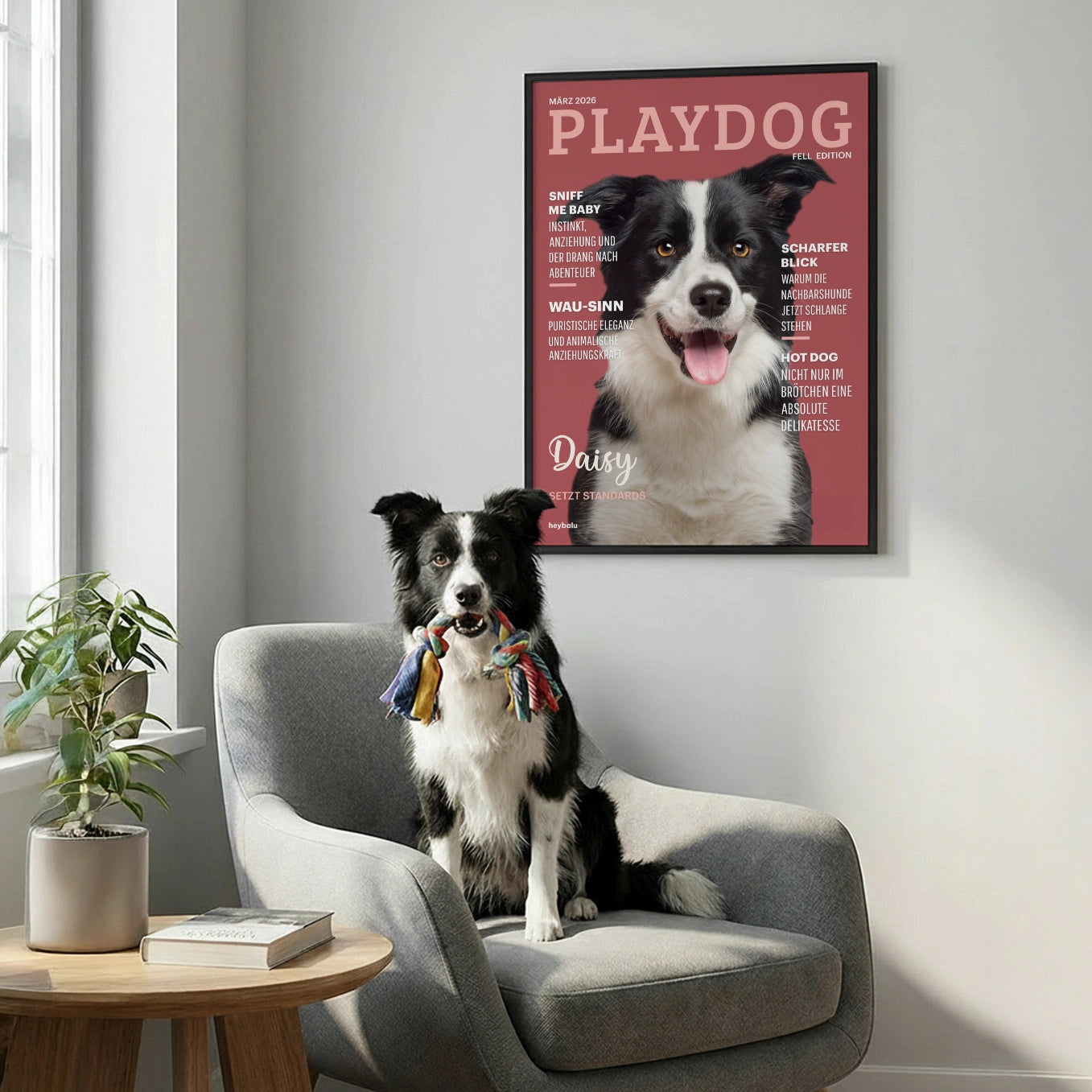 Personalisiertes Poster Hundemagazin "Playdog"